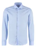 THE (Alphabet) cotton-blend shirt - Blue