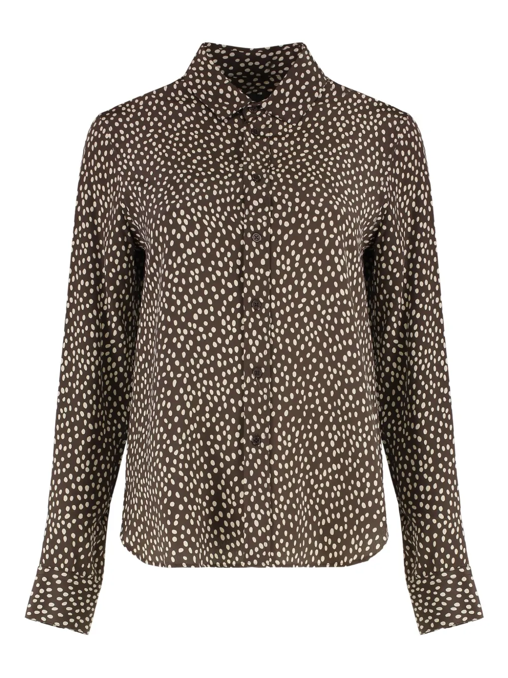 Nili Lotan Blouse met print Bruin