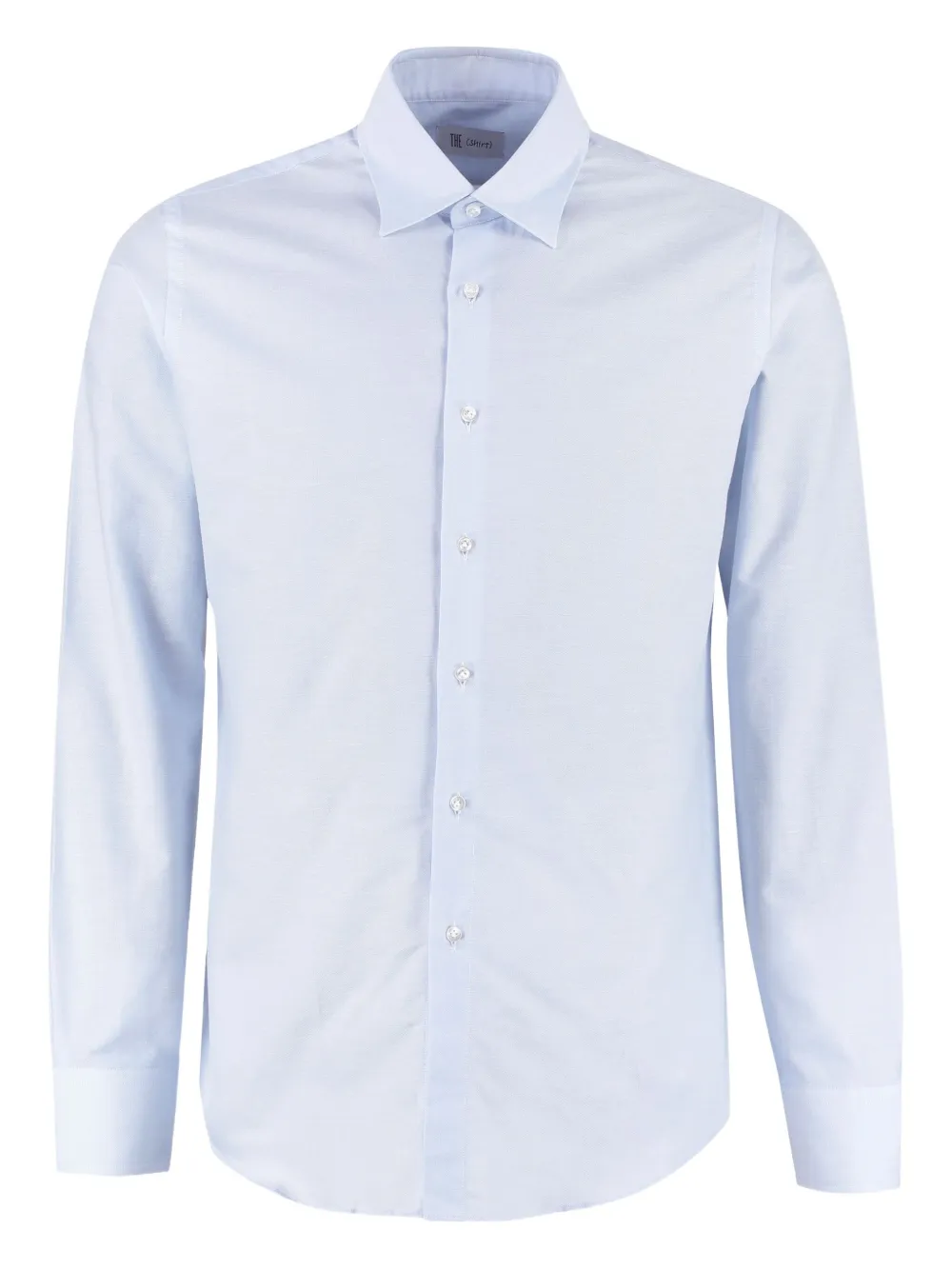 THE (Alphabet) oxford cotton shirt | Blue | Image 1