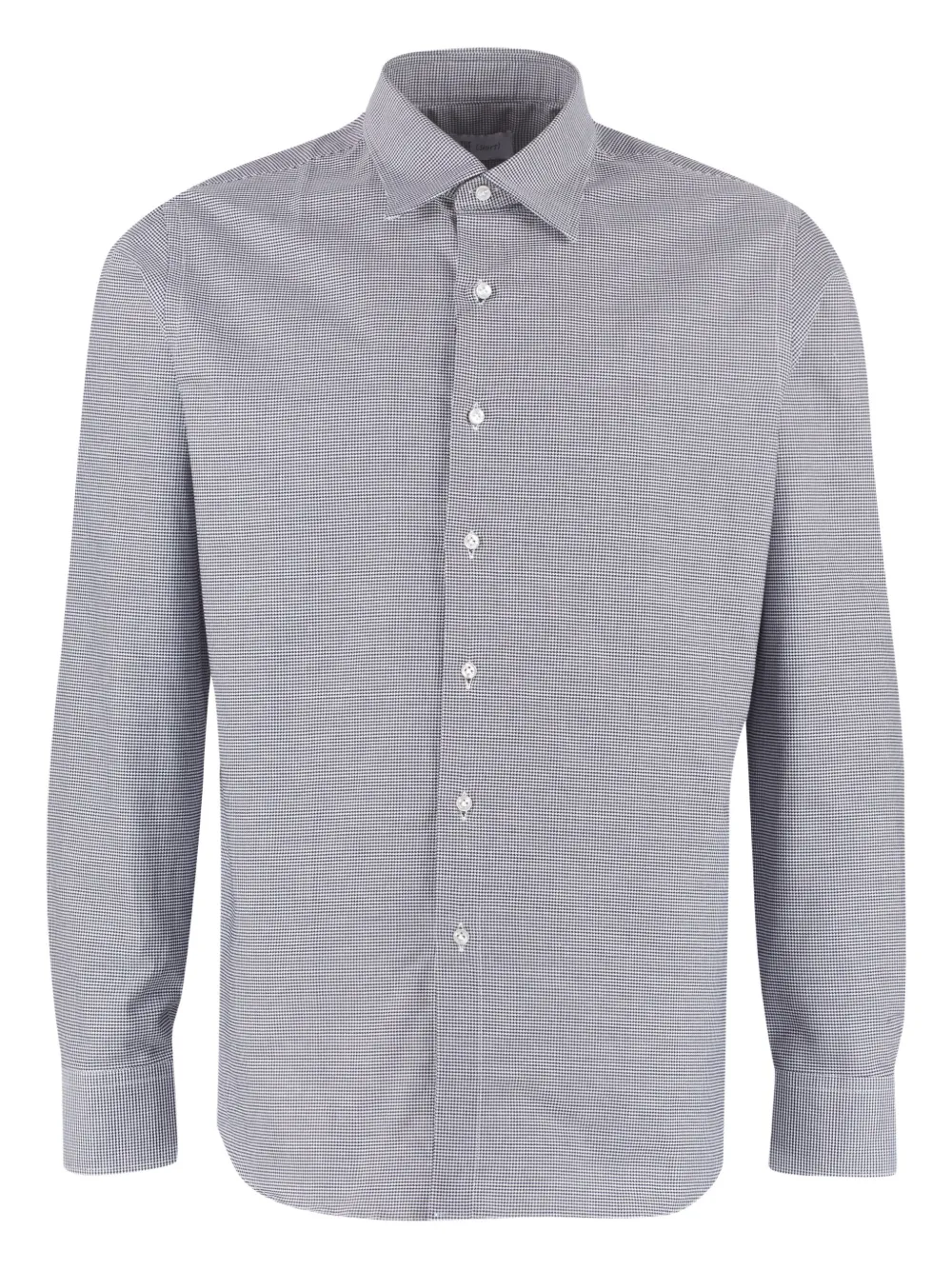 THE (Alphabet) checked cotton shirt | Black | Image 1