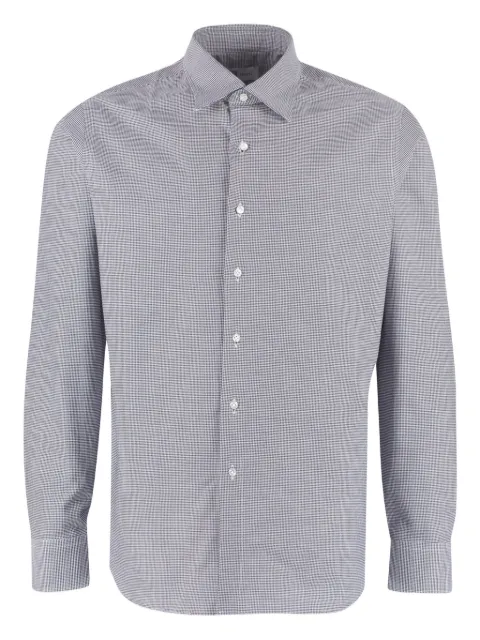 THE (Alphabet) checked cotton shirt
