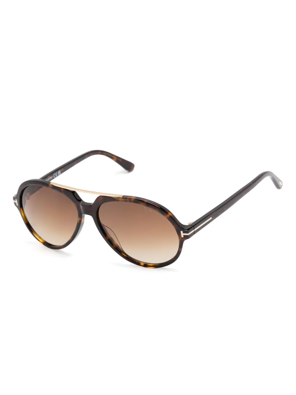TOM FORD Eyewear Bril met oversized montuur Bruin