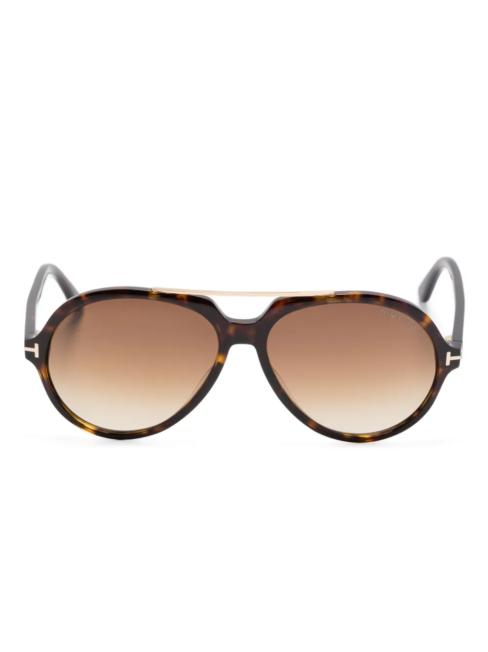 TOM FORD Eyewear Bril met oversized montuur Bruin