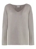 THE (Alphabet) V-neck sweater - Grey