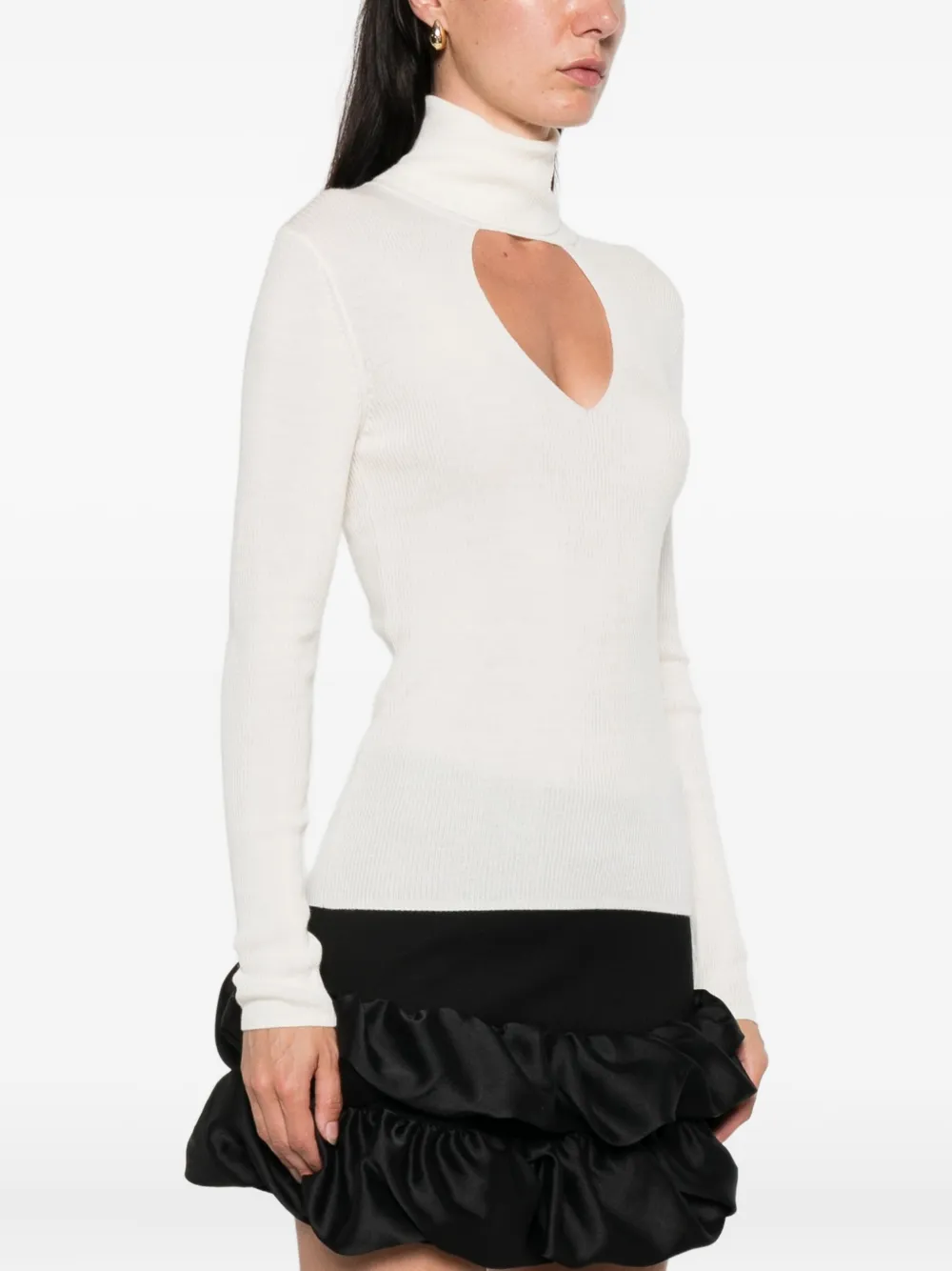 P.A.R.O.S.H. Trui met uitgesneden detail Beige