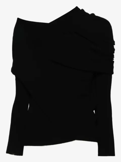 P.A.R.O.S.H. draped metallic-cuff knitwear