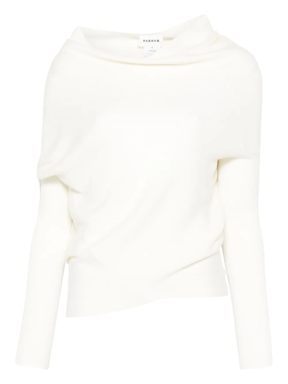 P.A.R.O.S.H. off-shoulder sweater - ニュートラル P.A.R.O.S.H. off-shoulder sweater - ニュートラル