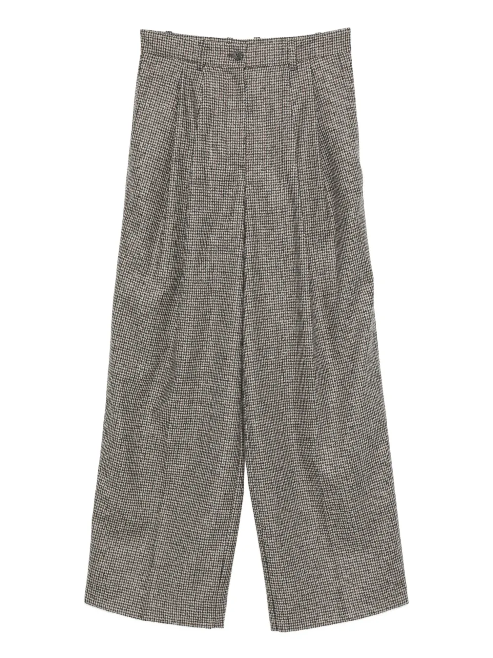 P.A.R.O.S.H. houndstood wide-leg trousers Grijs