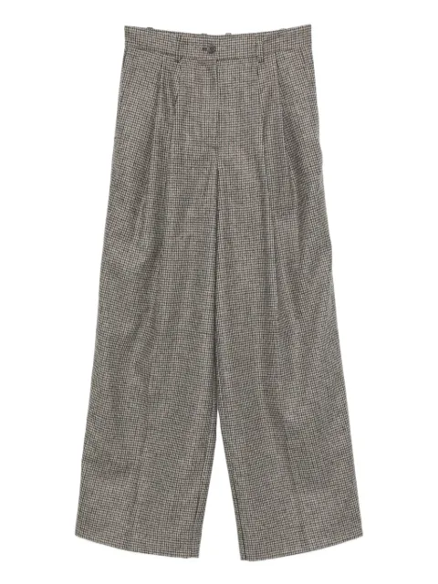 P.A.R.O.S.H. houndstood wide-leg trousers