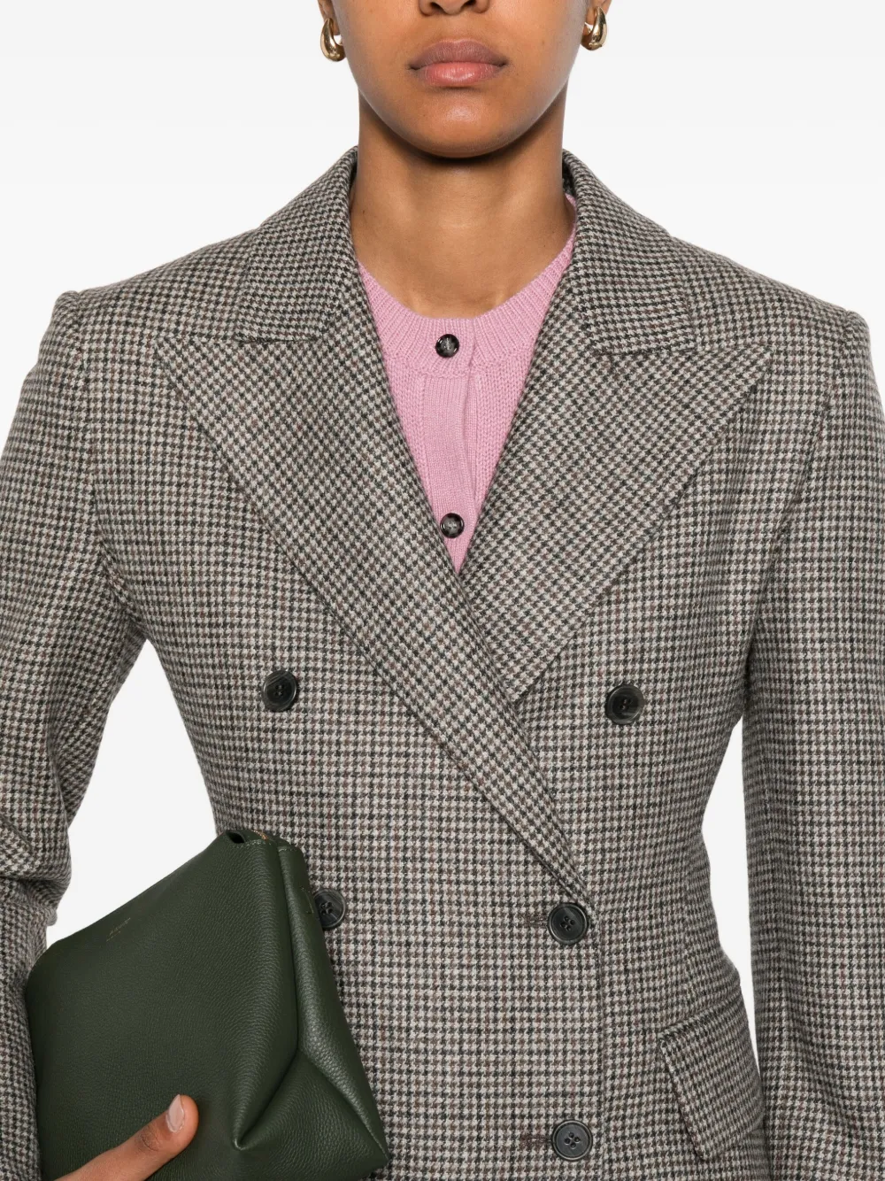P.a.r.o.s.h Giacca Double-breasted Jacket In Brown