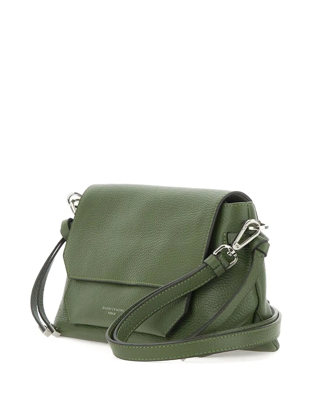 GIANNI CHIARINI Leren schoudertas Groen