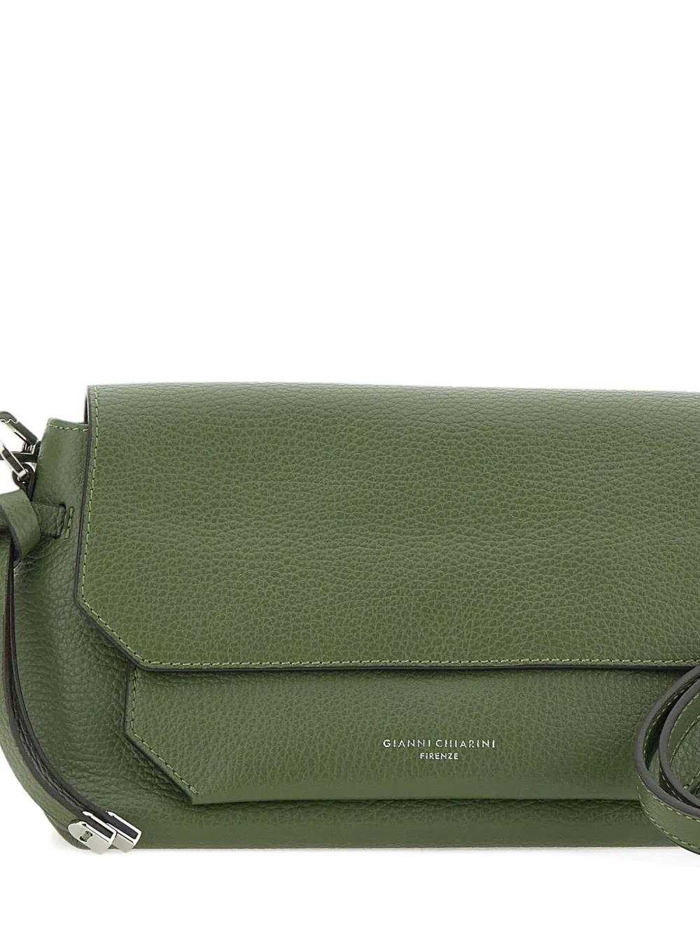GIANNI CHIARINI Leren schoudertas Groen