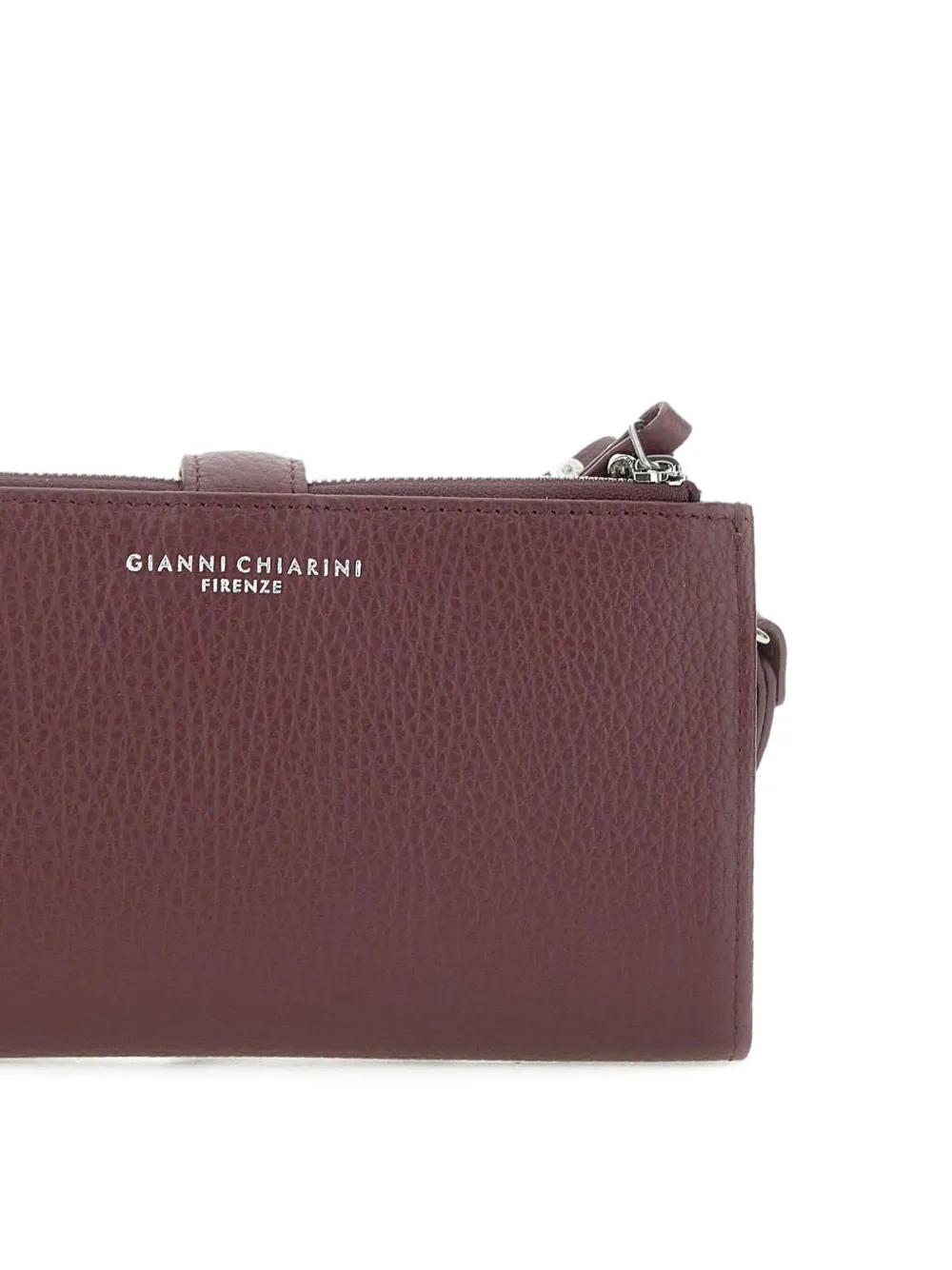 GIANNI CHIARINI Leren portemonnee met polsband Rood