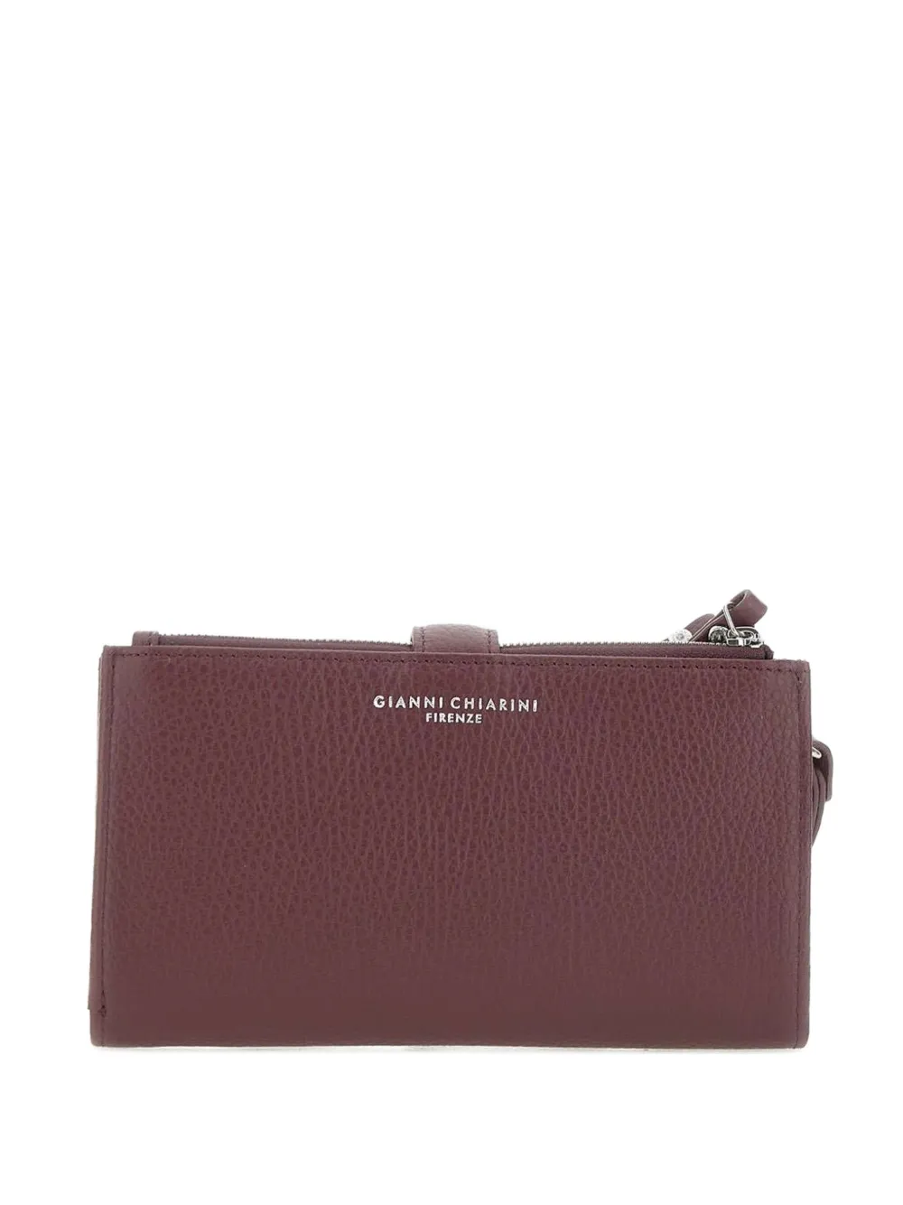 GIANNI CHIARINI Leren portemonnee met polsband Rood
