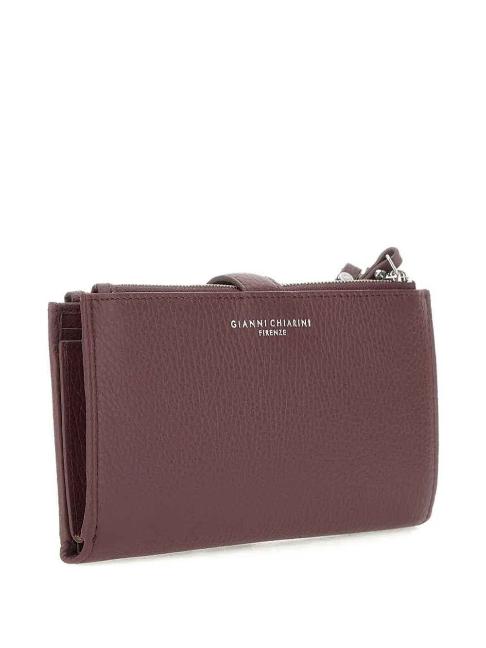 GIANNI CHIARINI Leren portemonnee met polsband Rood