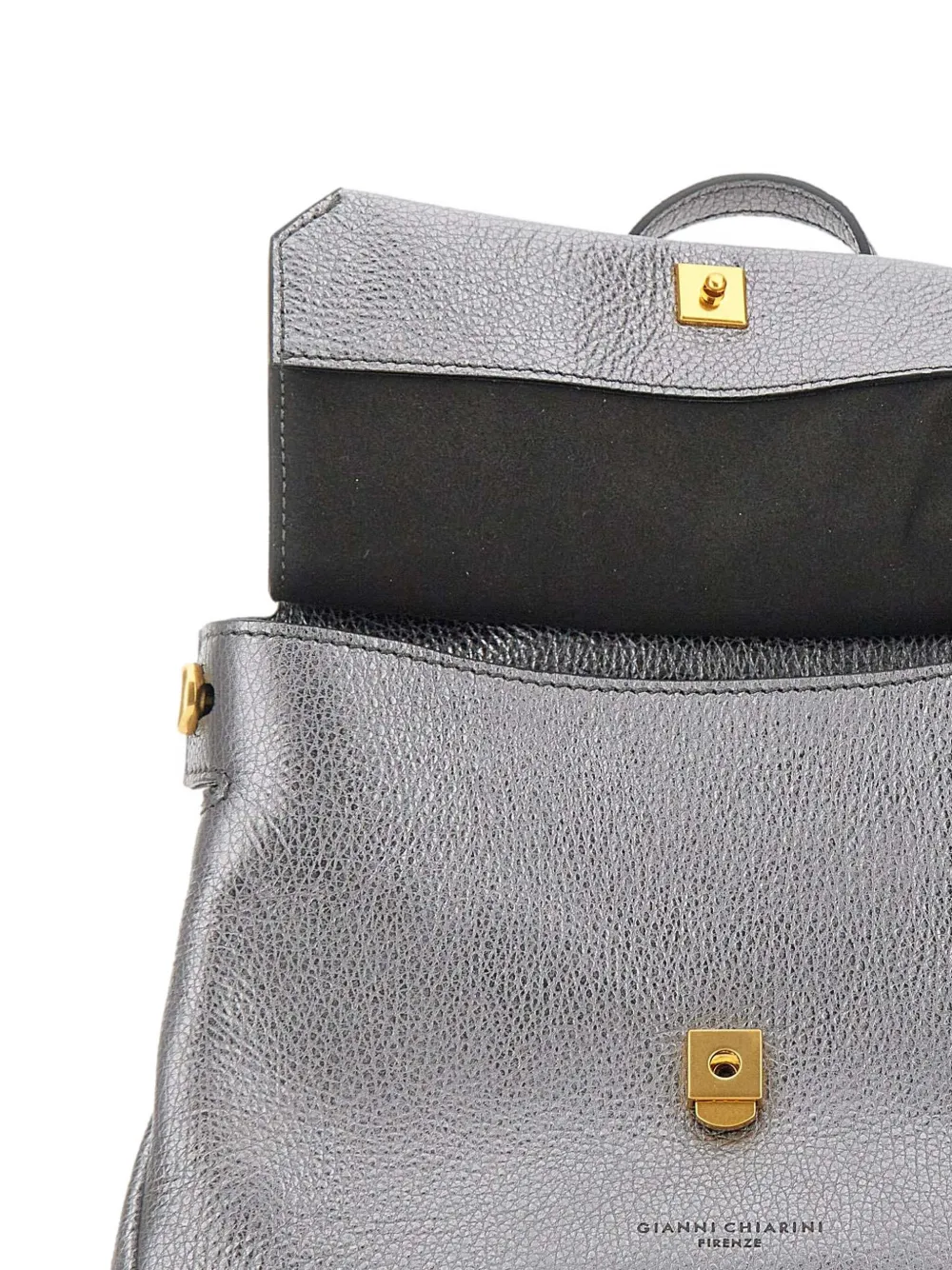GIANNI CHIARINI metallic tote bag Zilver