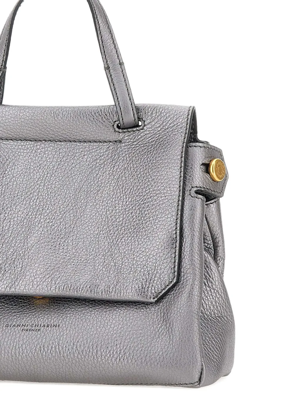 GIANNI CHIARINI metallic tote bag Zilver