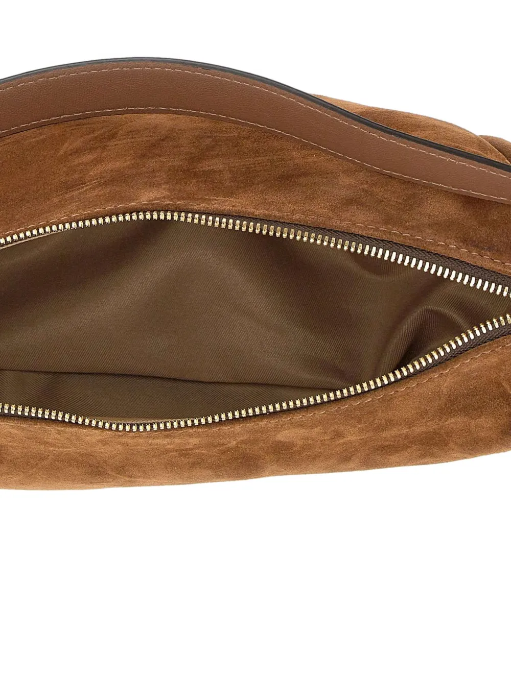 GIANNI CHIARINI suede shoulder bag Bruin