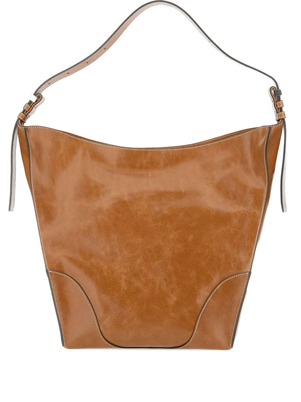 GIANNI CHIARINI buckle-strap tote bag Bruin