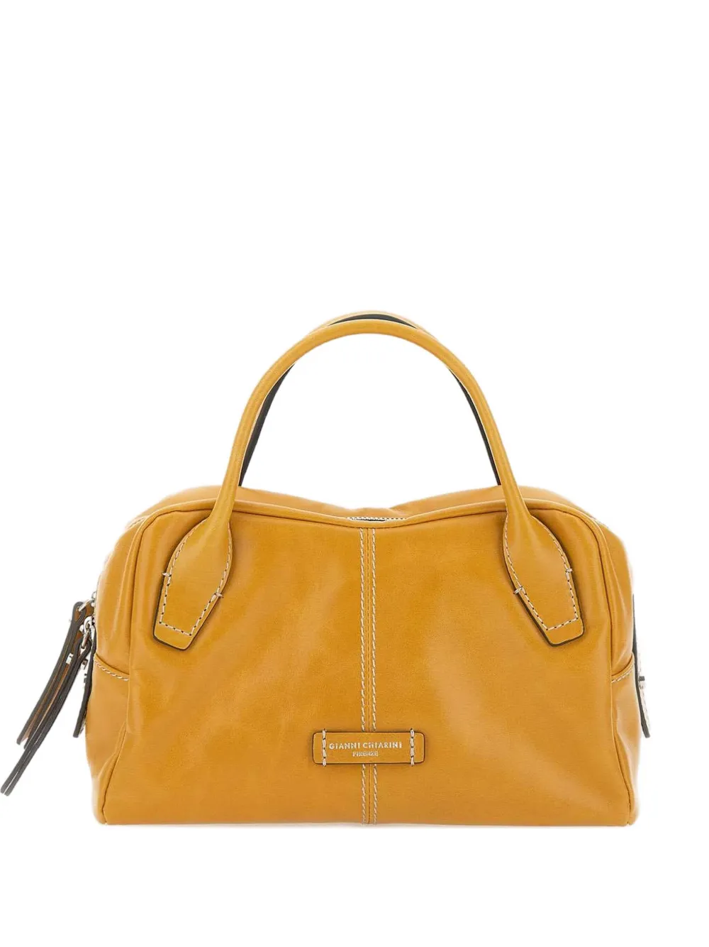 GIANNI CHIARINI leather zip-fastening bag Geel