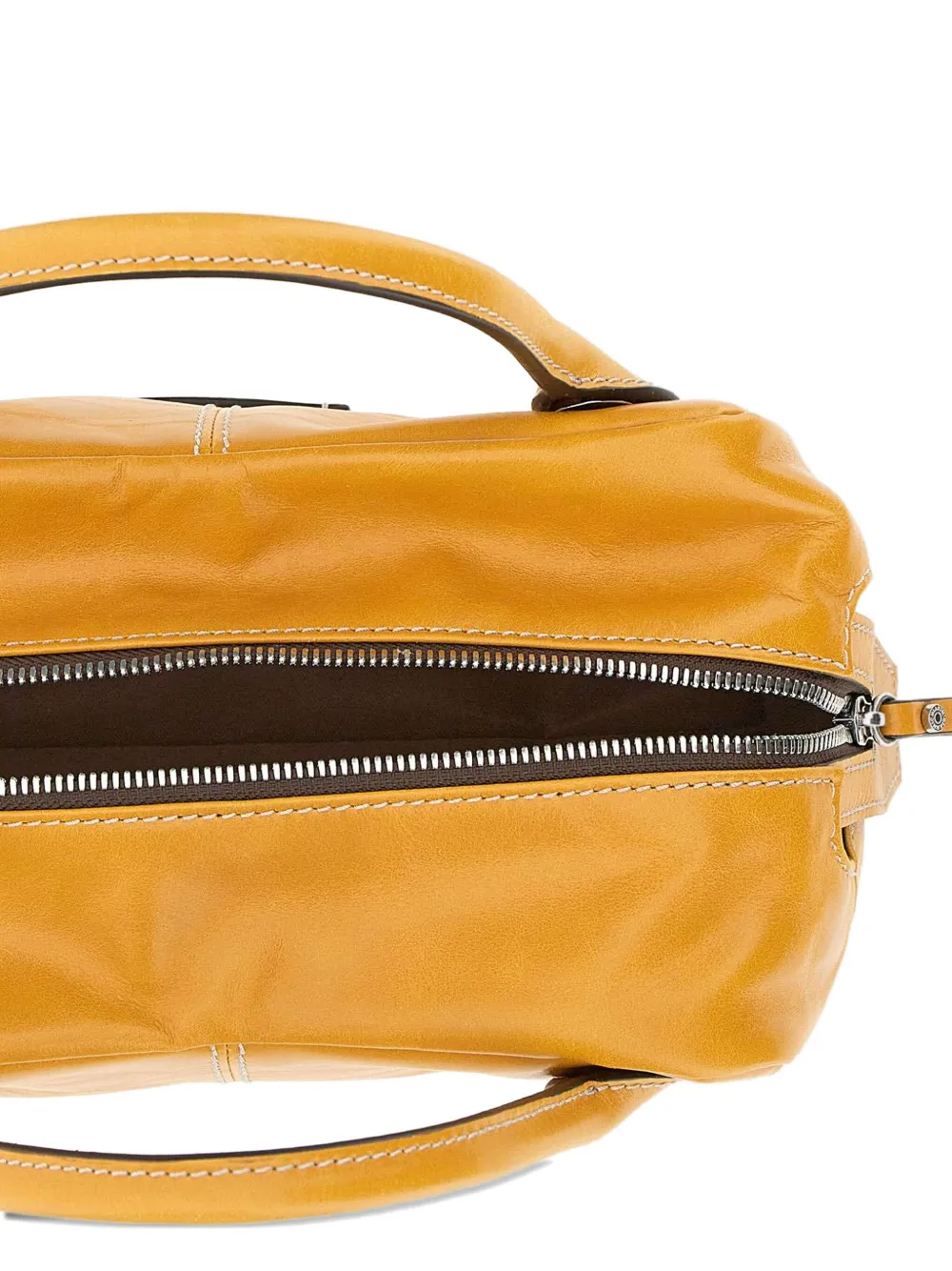 GIANNI CHIARINI leather zip-fastening bag Geel