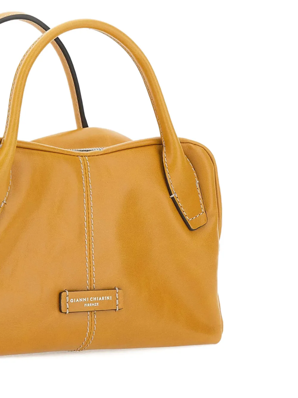 GIANNI CHIARINI leather zip-fastening bag Geel