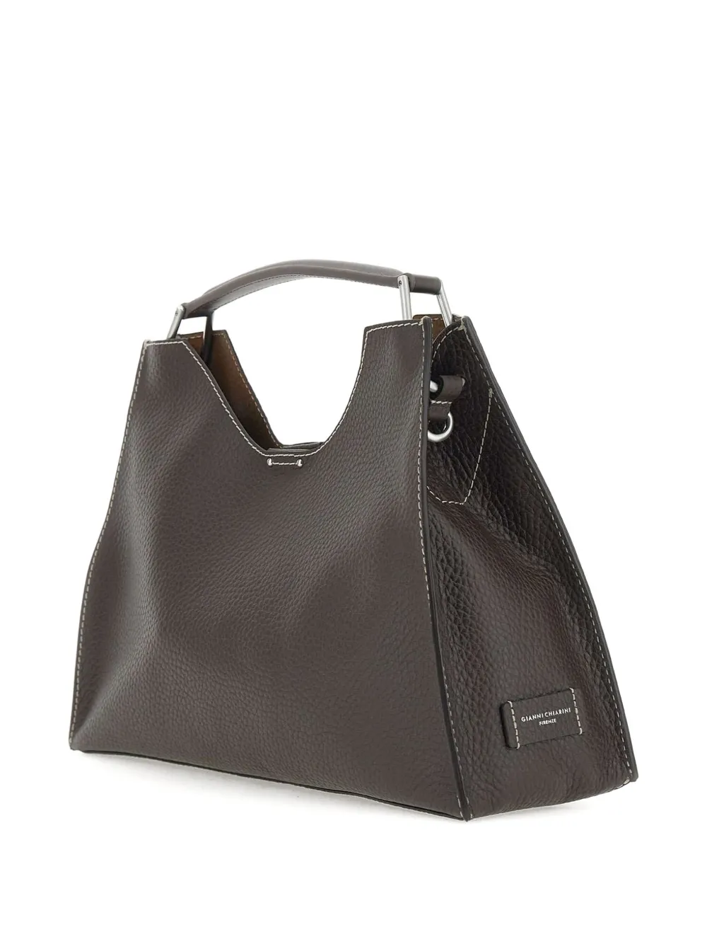 GIANNI CHIARINI Aurora leren schoudertas Bruin