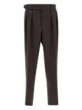 BOSS linen-blend trousers - Brown