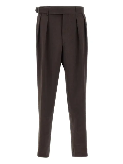 BOSS linen-blend trousers