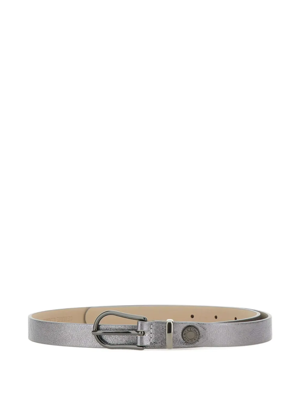 GIANNI CHIARINI Metallic gespriem Zilver