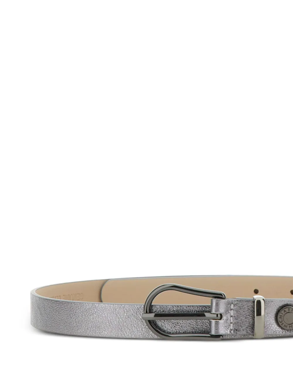 GIANNI CHIARINI Metallic gespriem Zilver