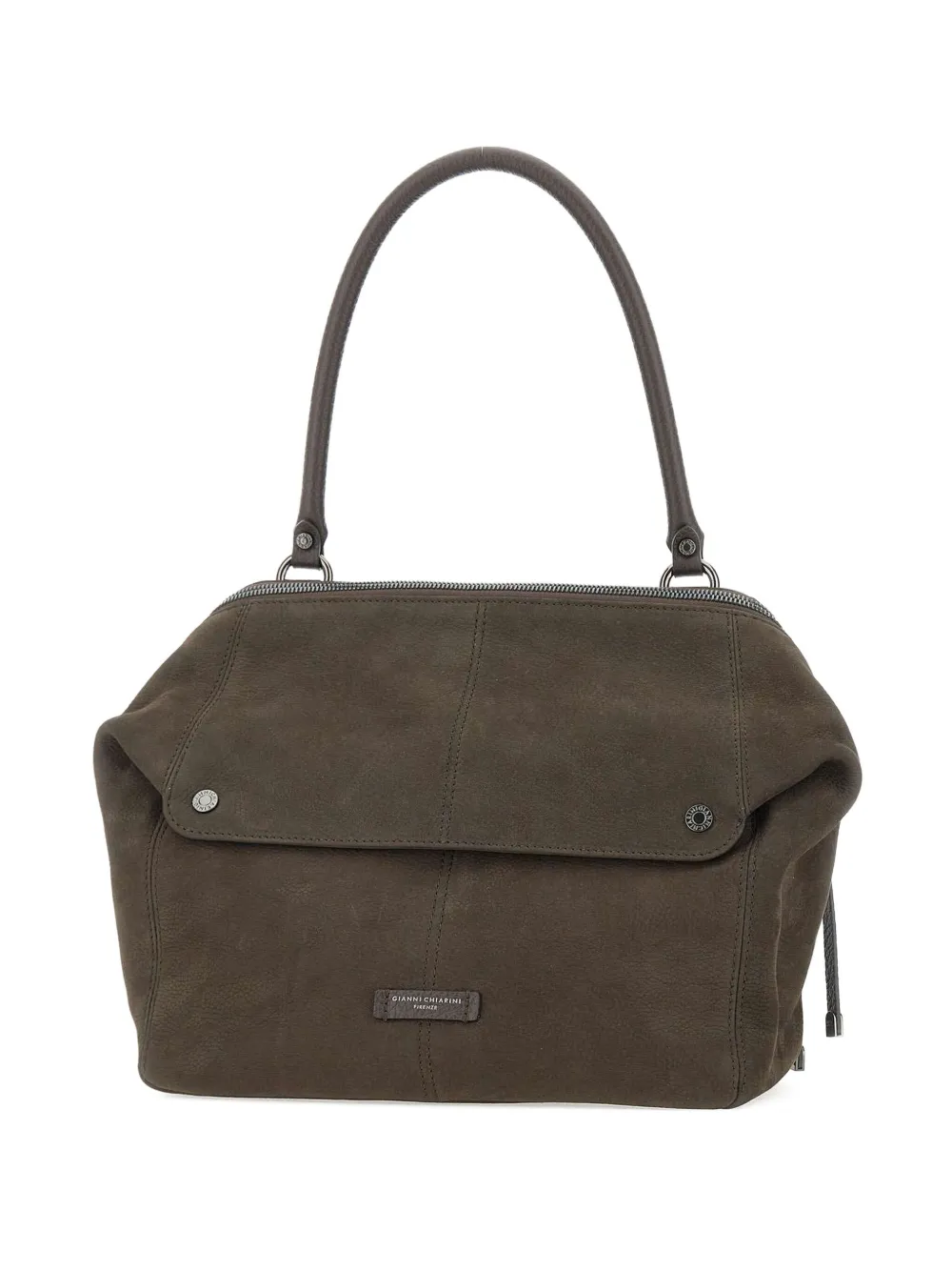 GIANNI CHIARINI logo-patch shoulder bag | Brown | Image 1