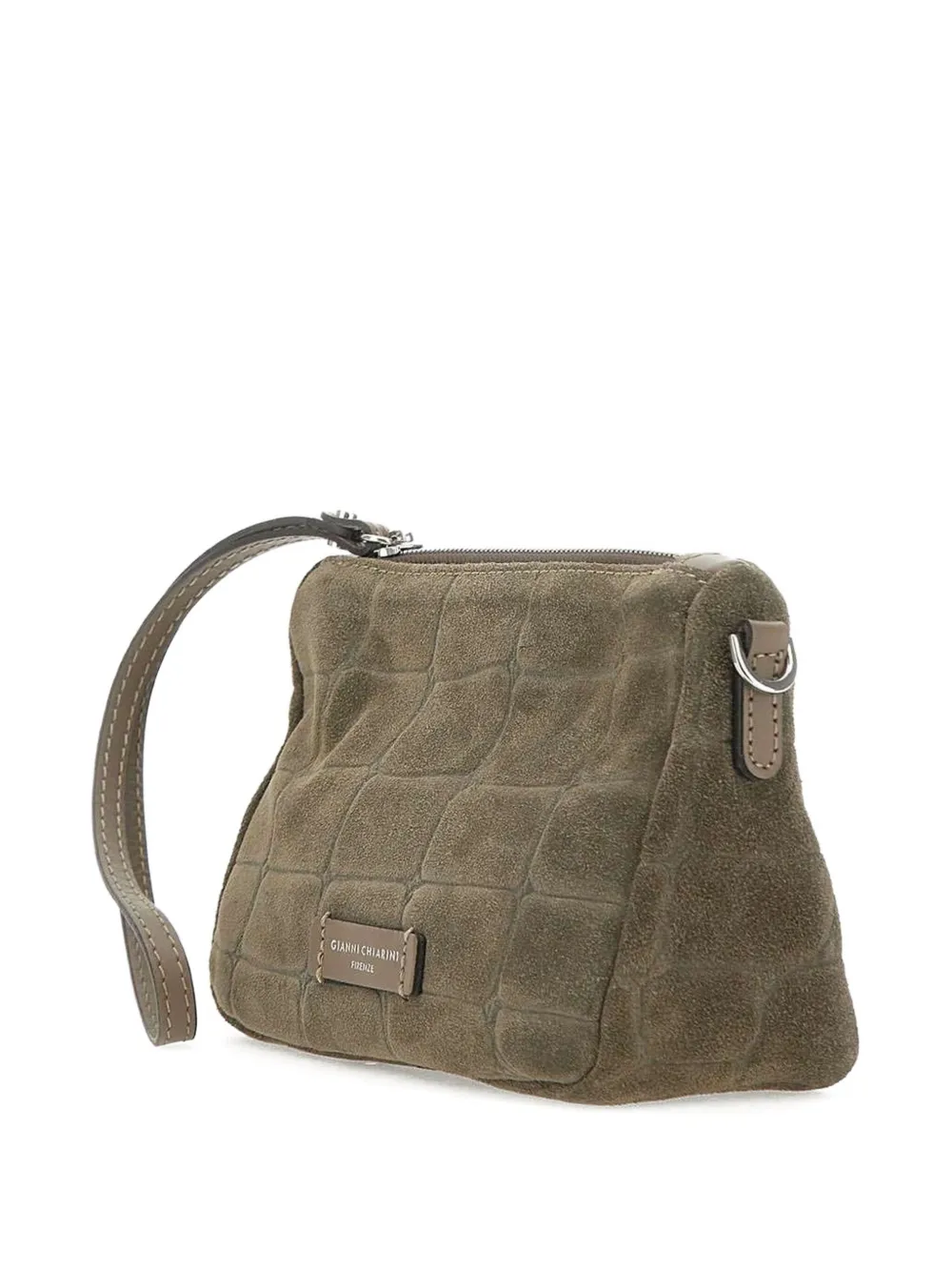 GIANNI CHIARINI Suède clutch Groen