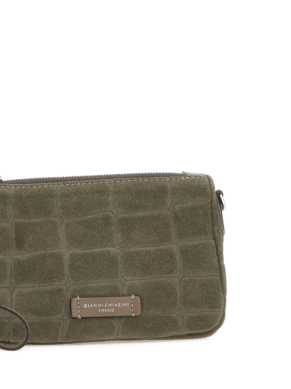 GIANNI CHIARINI Suède clutch Groen