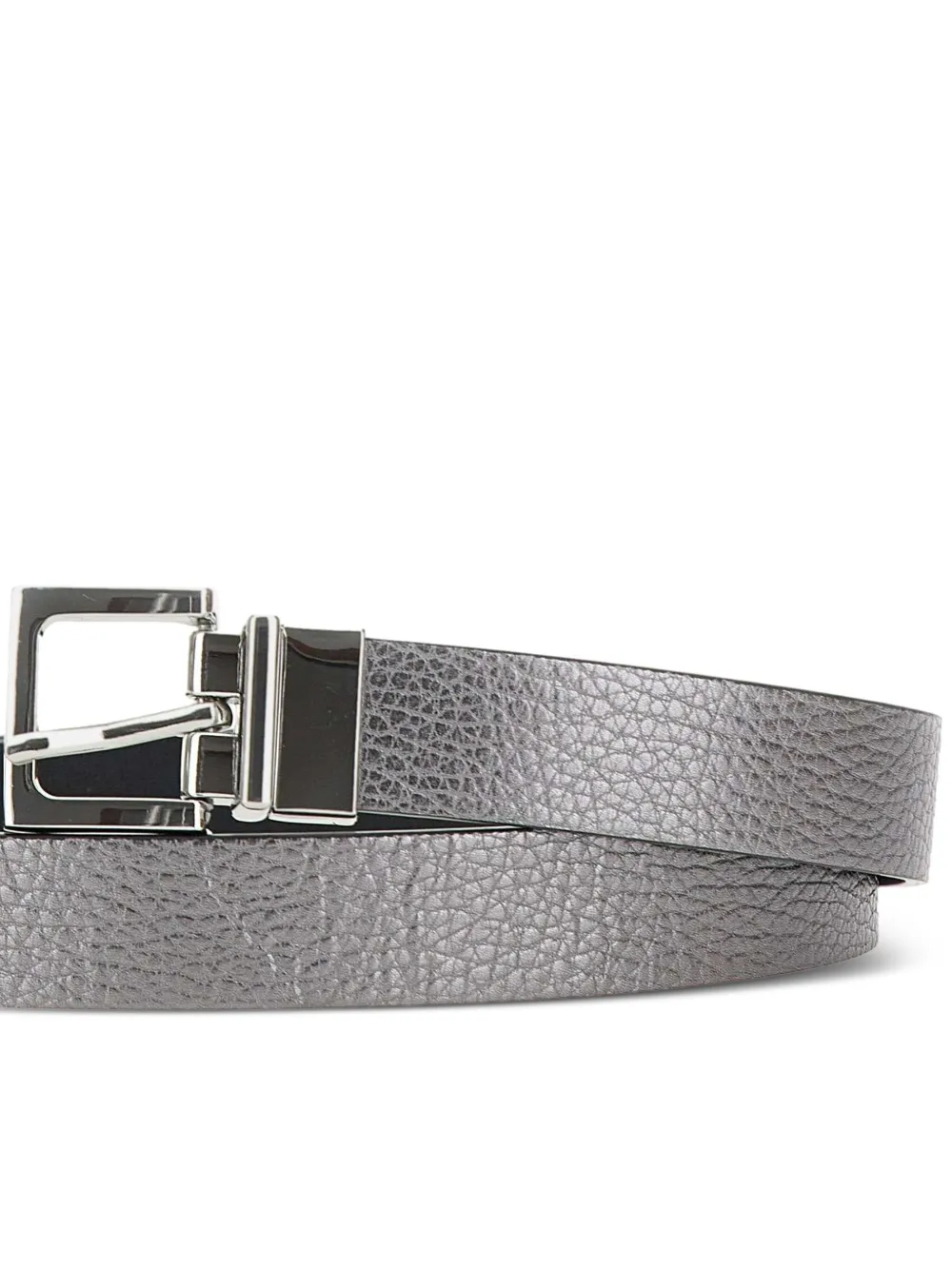 GIANNI CHIARINI Leren riem Grijs
