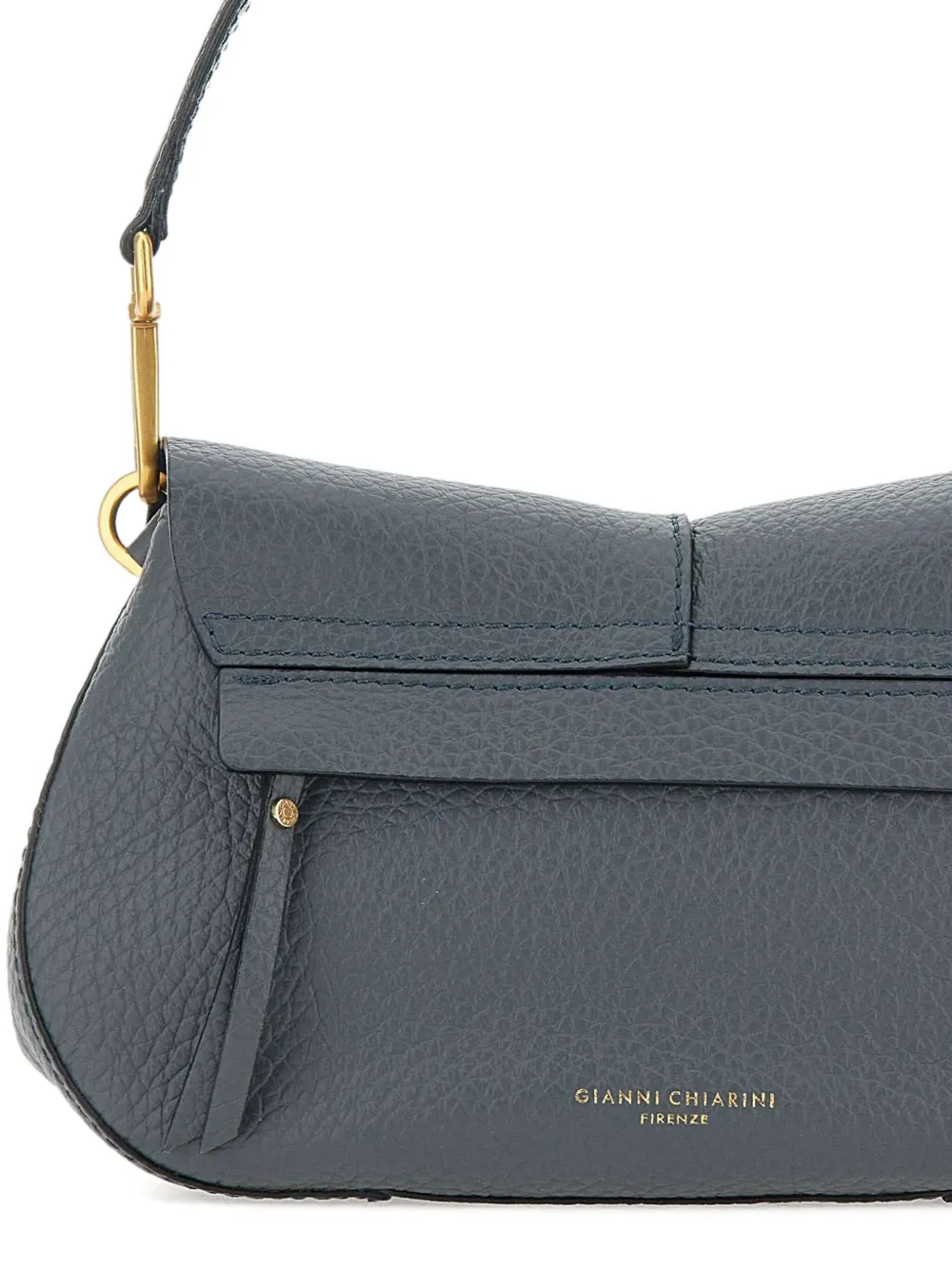 GIANNI CHIARINI Leren schoudertas Grijs