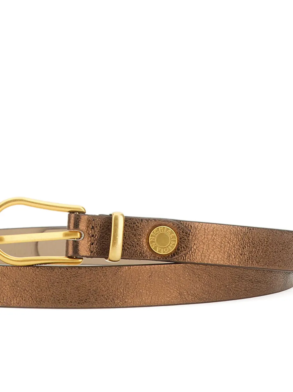GIANNI CHIARINI Leren riem Goud
