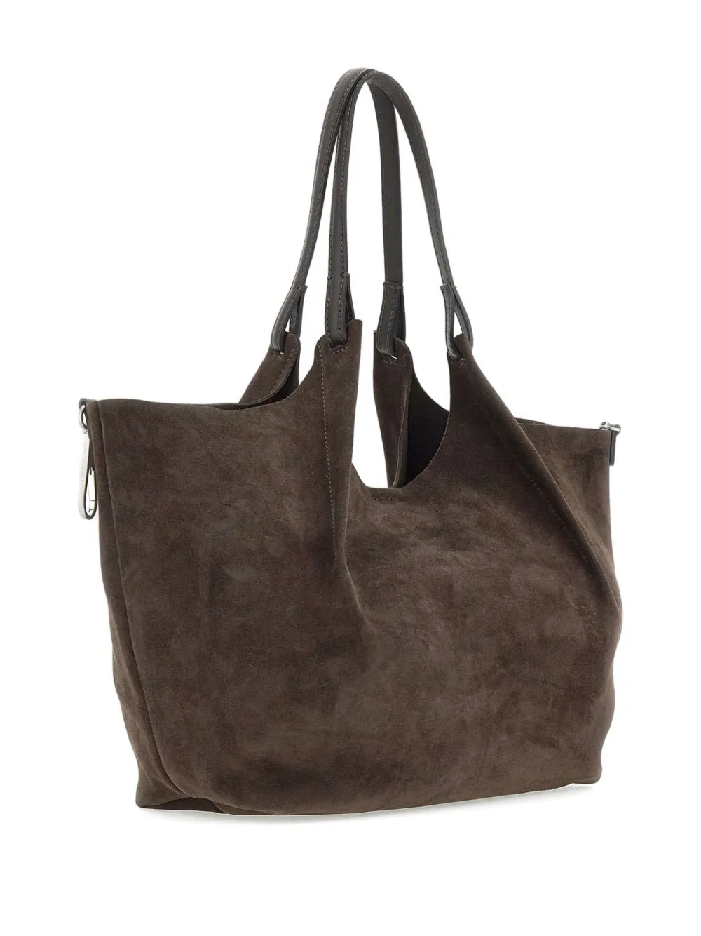 GIANNI CHIARINI suede tote bag Bruin