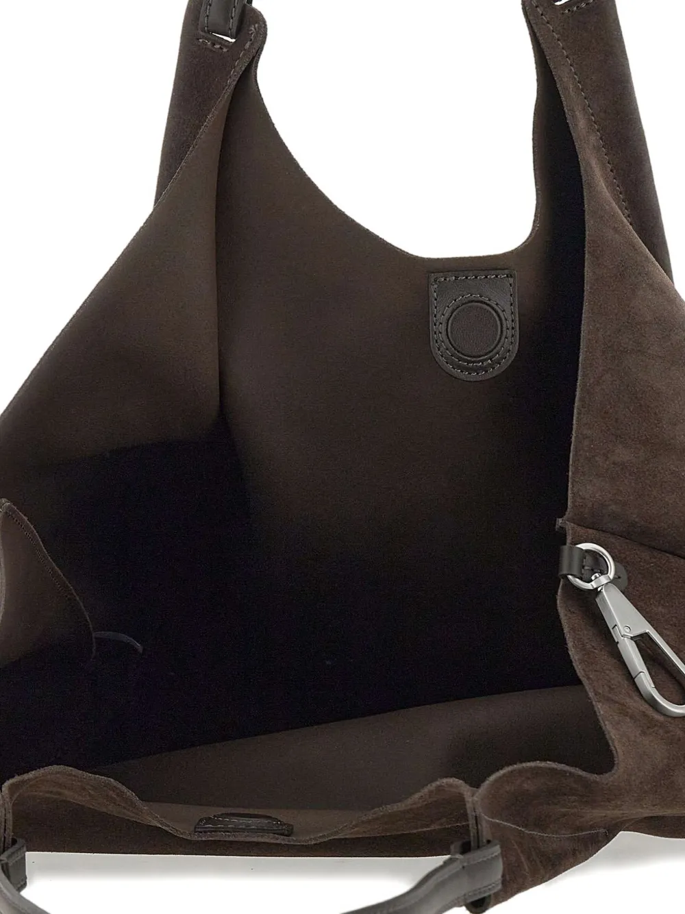 GIANNI CHIARINI suede tote bag Bruin