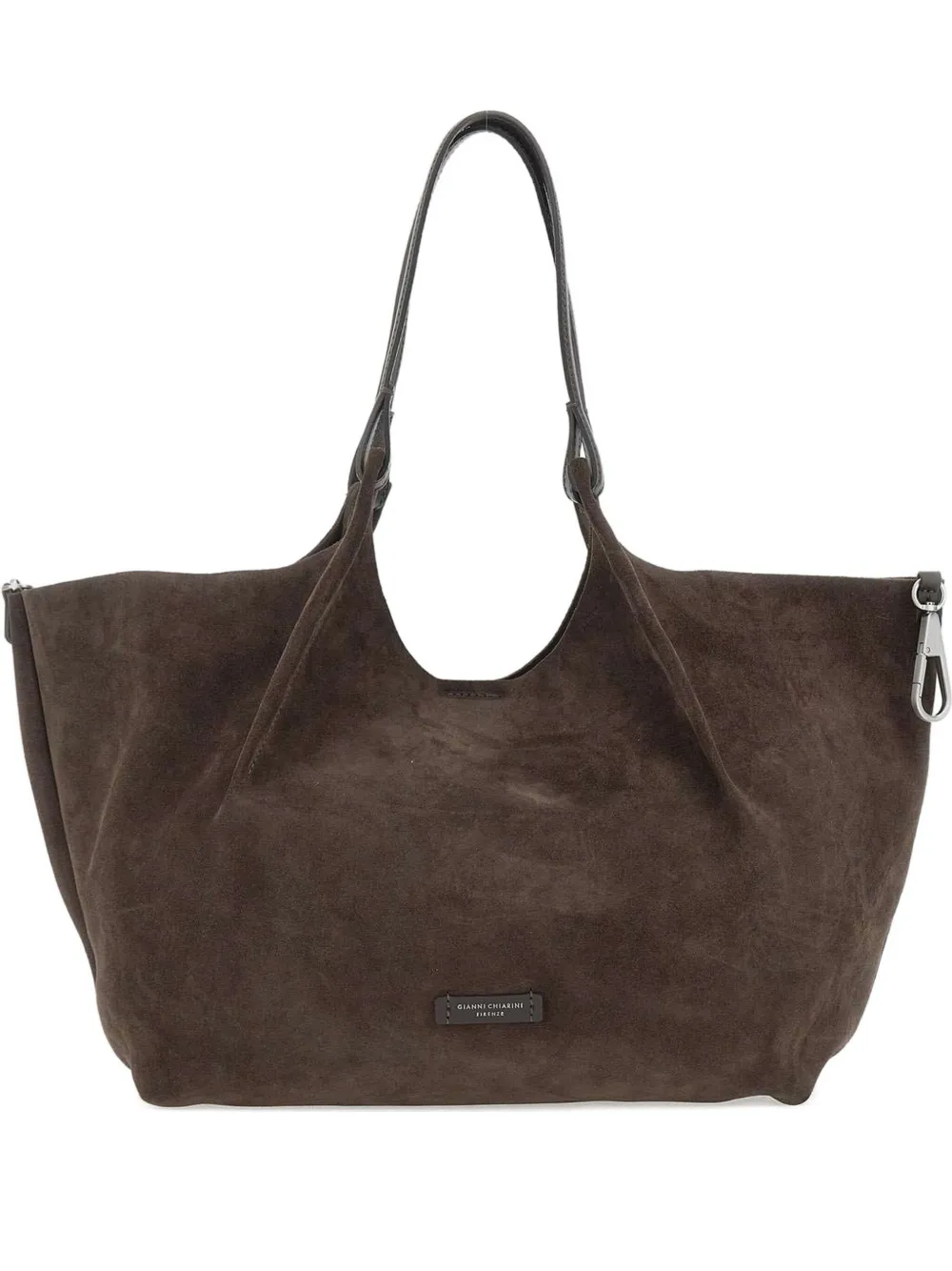 GIANNI CHIARINI suede tote bag Bruin