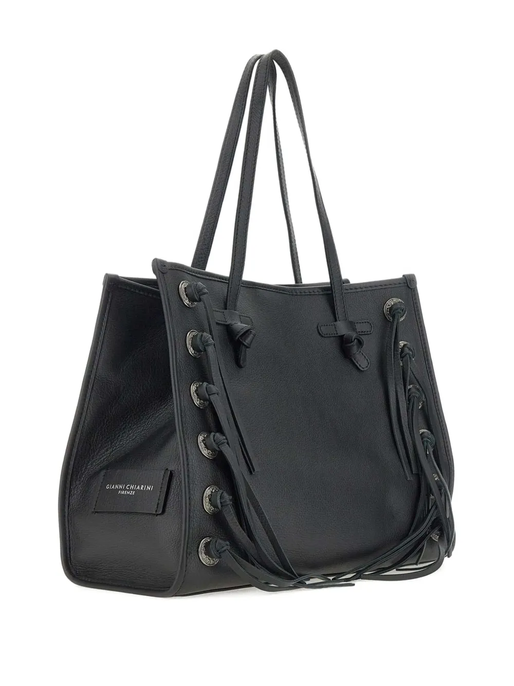 MARCELLA CLUB Leren shopper Zwart