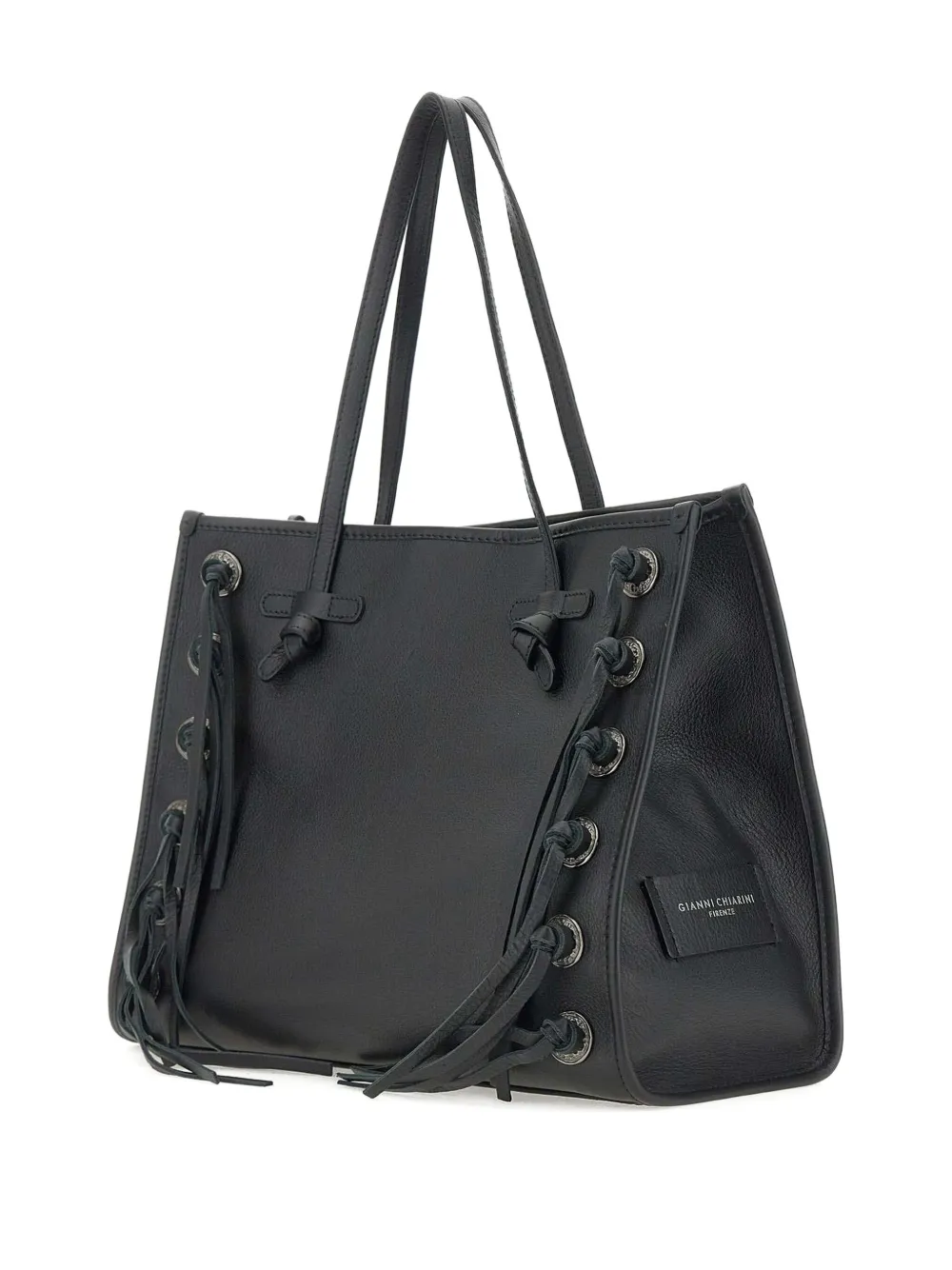 MARCELLA CLUB Leren shopper Zwart