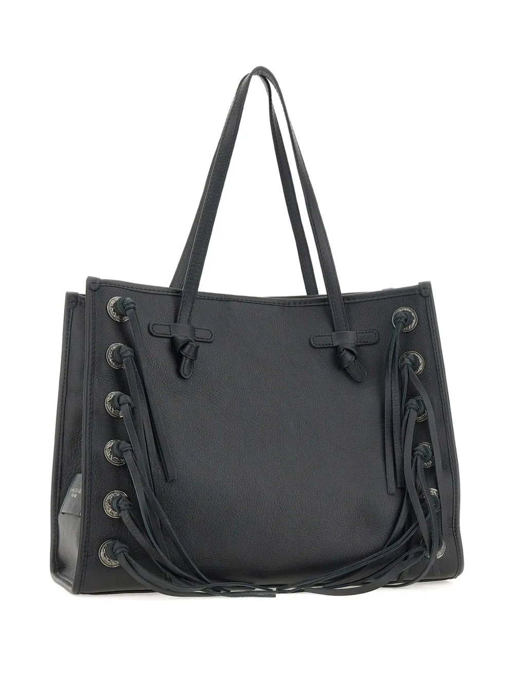 MARCELLA CLUB Leren shopper Zwart