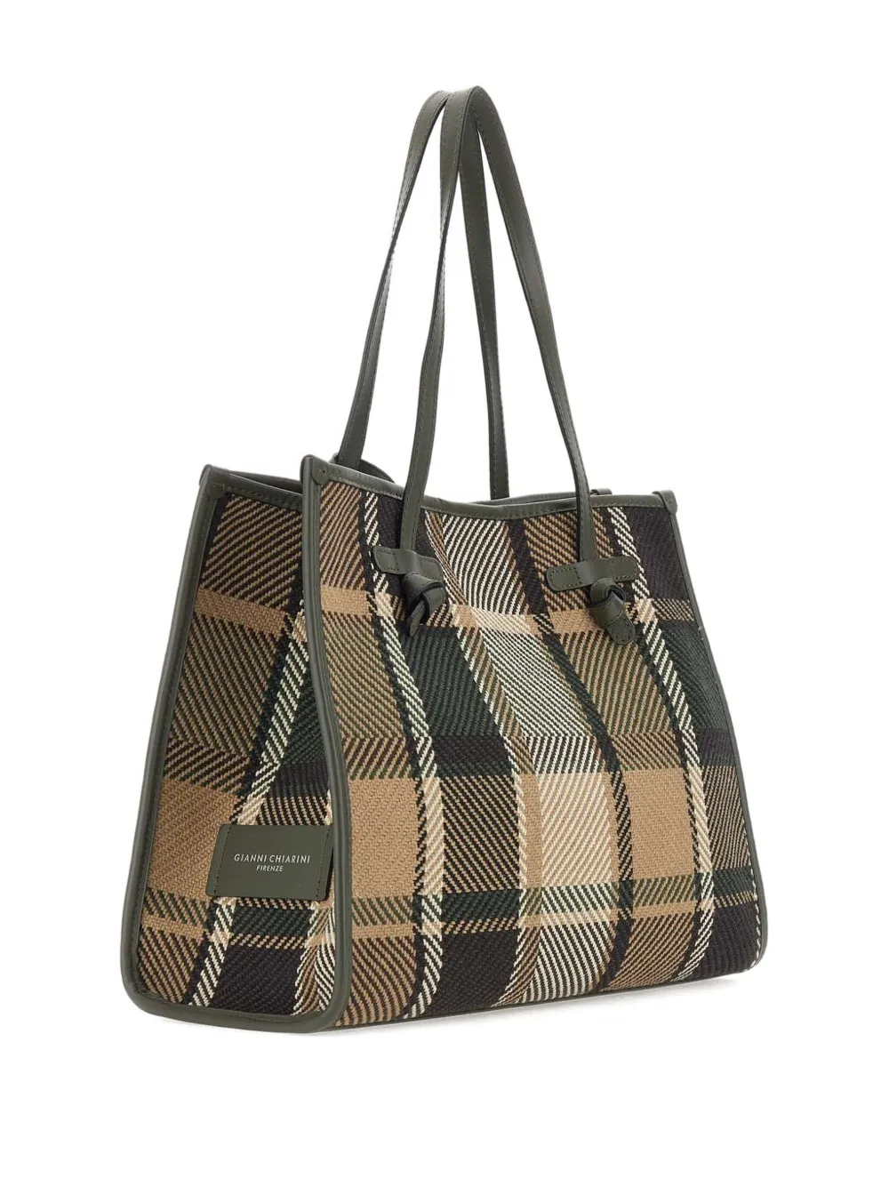 MARCELLA CLUB Geruite shopper Bruin