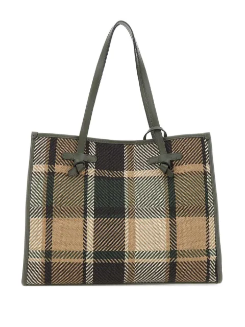 MARCELLA CLUB check-pattern tote bag