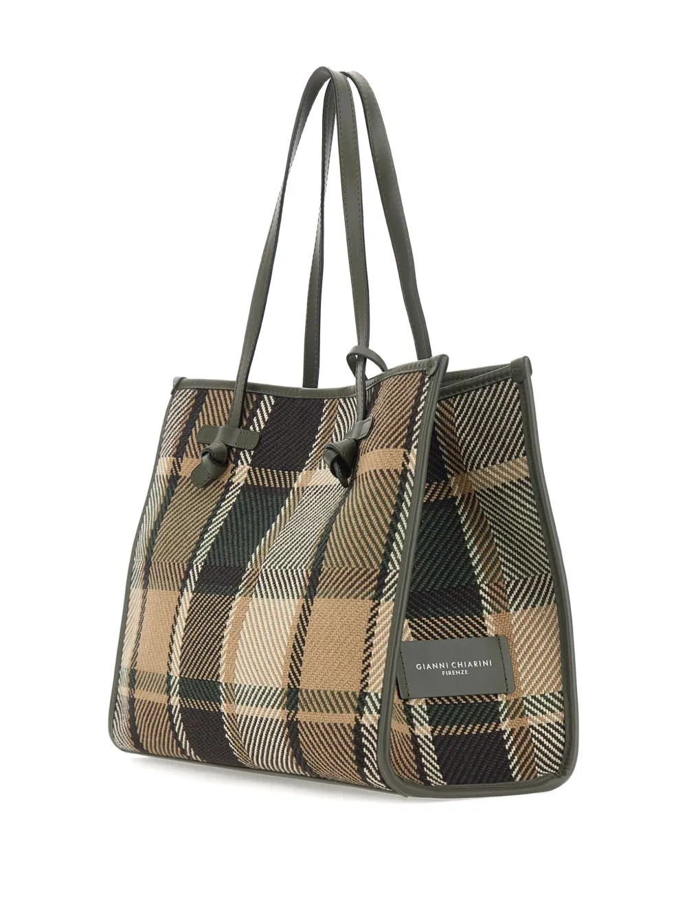 MARCELLA CLUB Geruite shopper Bruin