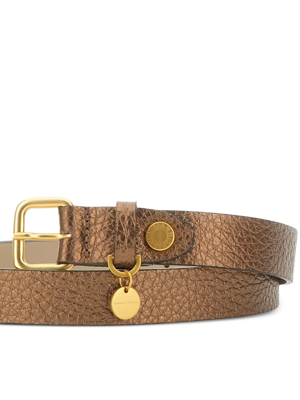 GIANNI CHIARINI Leren gespriem Bruin