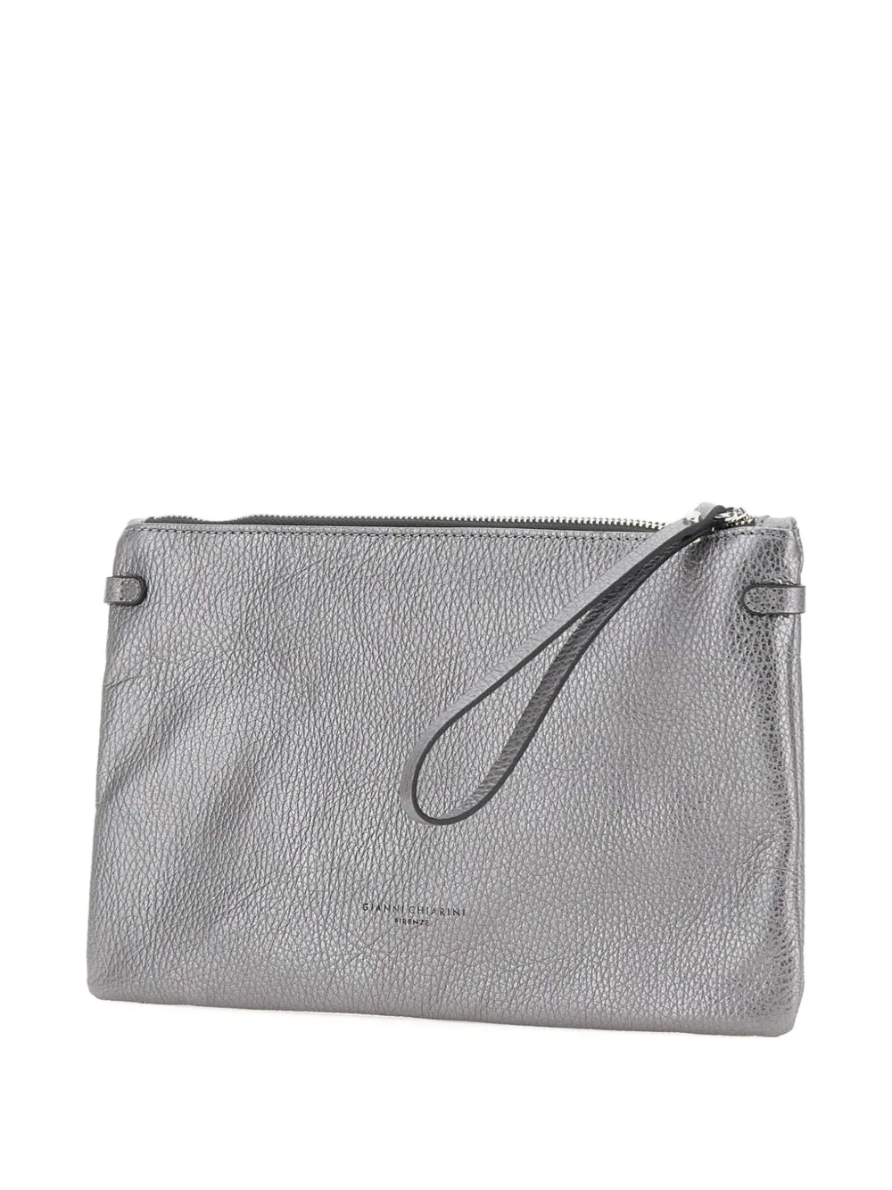 GIANNI CHIARINI Leren clutch Grijs