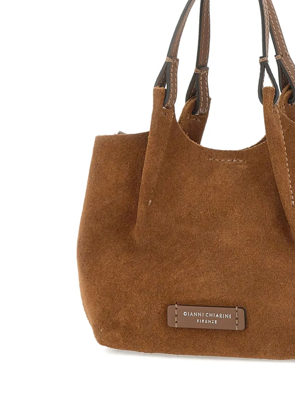 GIANNI CHIARINI Dua suède shopper Beige