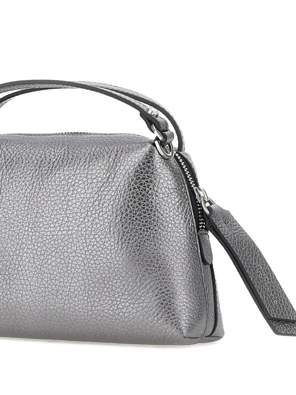 GIANNI CHIARINI Leren shopper Zilver